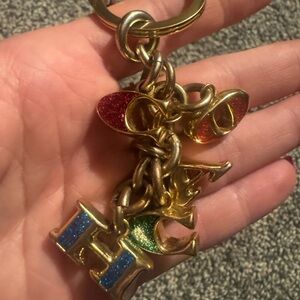 Coach Initial Keychain